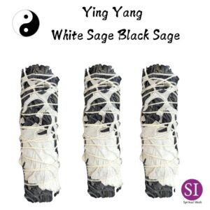 SI Ying Yang White Sage Black Sage Cleansing and Healing