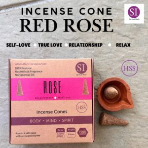 HSS RED ROSE INCENSE CONE