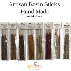 SI Artisan Resin Incense Sticks Helps to Purify Negative Energy Frankincense Myrrh Copal Dragon Blood