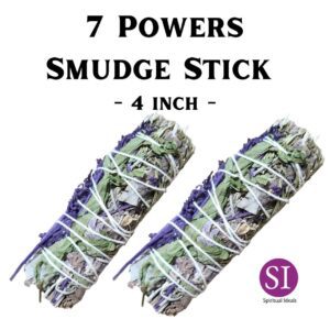 7 Power Herbs White Sage, Lavender, Peppermint, Ruda(Rue), Basil, Rosemary and California Pepper Tree