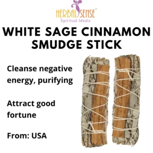 White Sage Cinnamon Smudge Stick