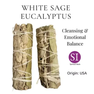 SI White Sage Eucalyptus Smudging Stick Cleansing and Relaxation