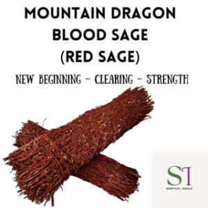 SI Mountain Dragon Blood Sage (Red Sage) New Beginning Strength and Space Clearing