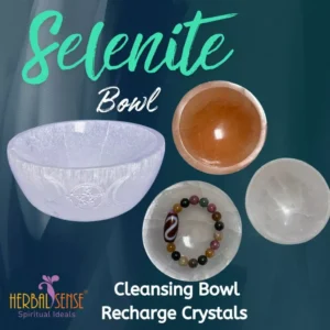 SI Selenite Bowl Crystal Purification Plate Natural Stone Crystals Charging