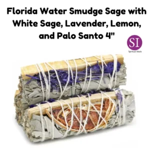 SI Florida Water Smudge Sage with White Sage, Lavender, Lemon, and Palo Santo 4"